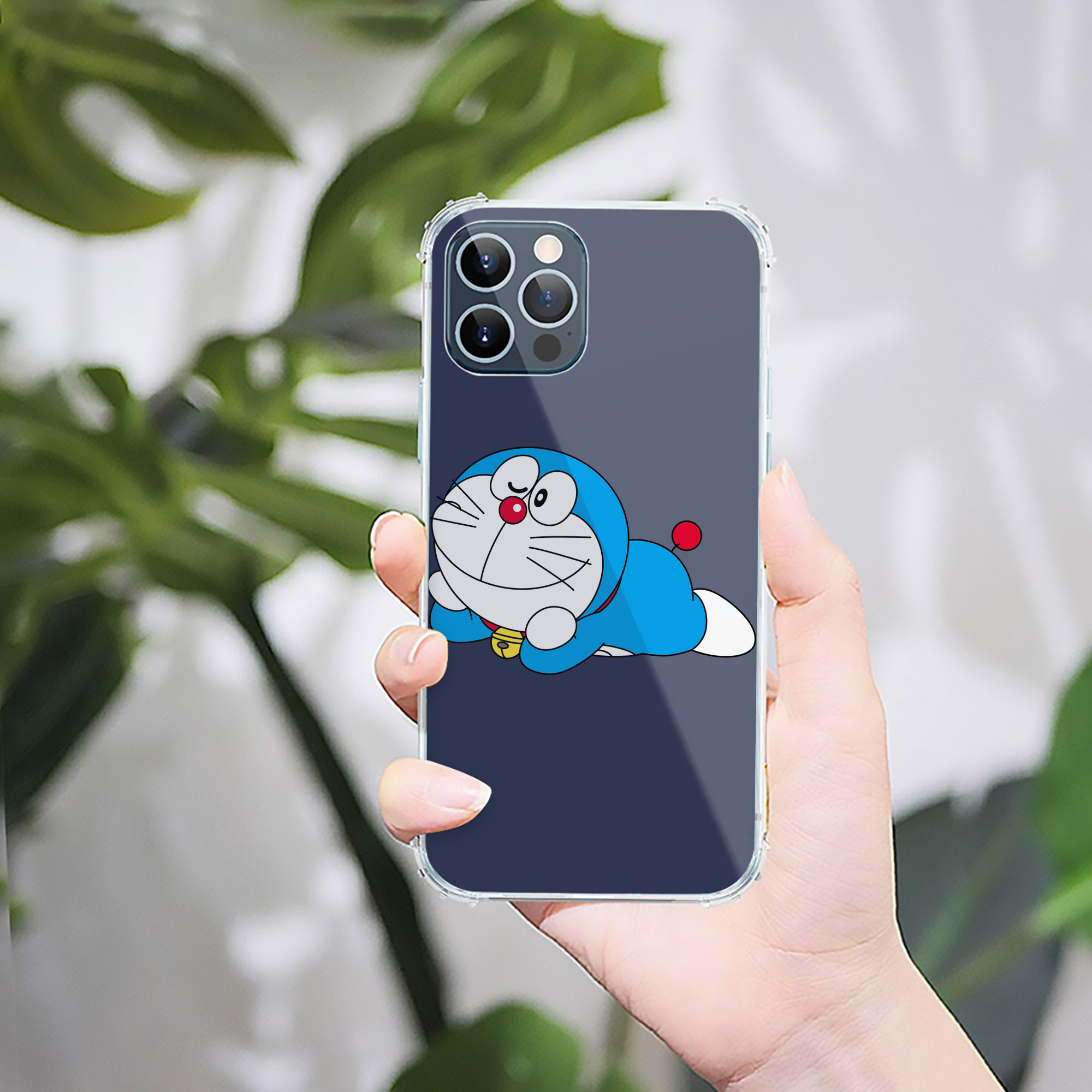 （画像用） ドラえもん Doraemon 【iPhone 12シリーズ対応】透明スマホケース（クリアソフトケース）